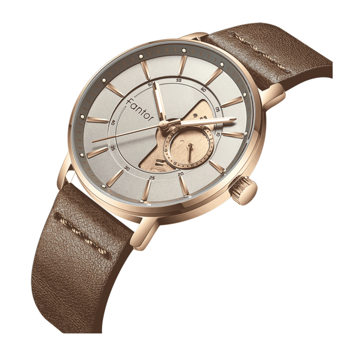 ساعت مچی مردانه چرمی فانتور مدل Fantor WF103-RG - Image 2