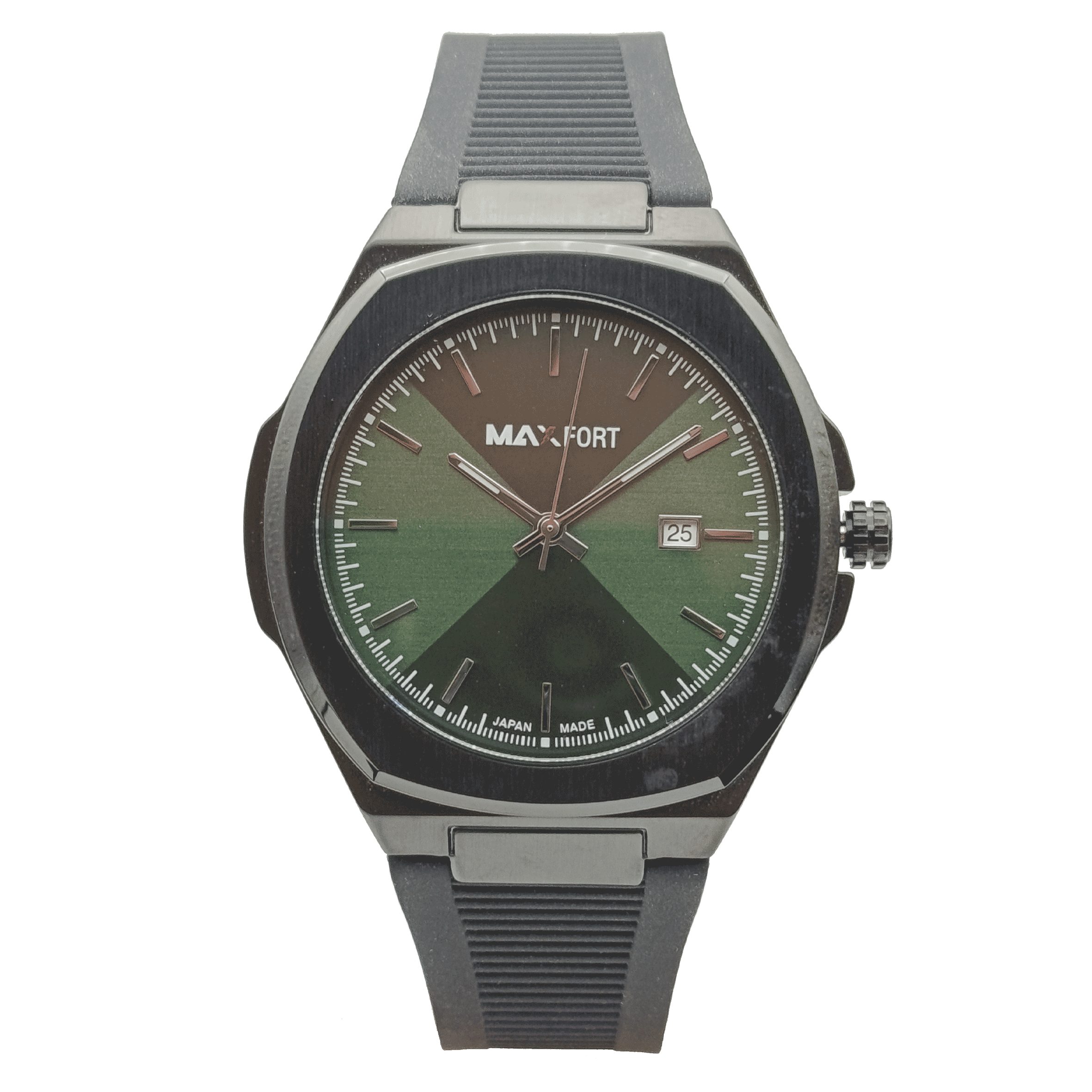 3 مچی اورجینال مردانه مکس فورت (MAXFORT) 9008G-9-0 مشکی/سبز - Image 1