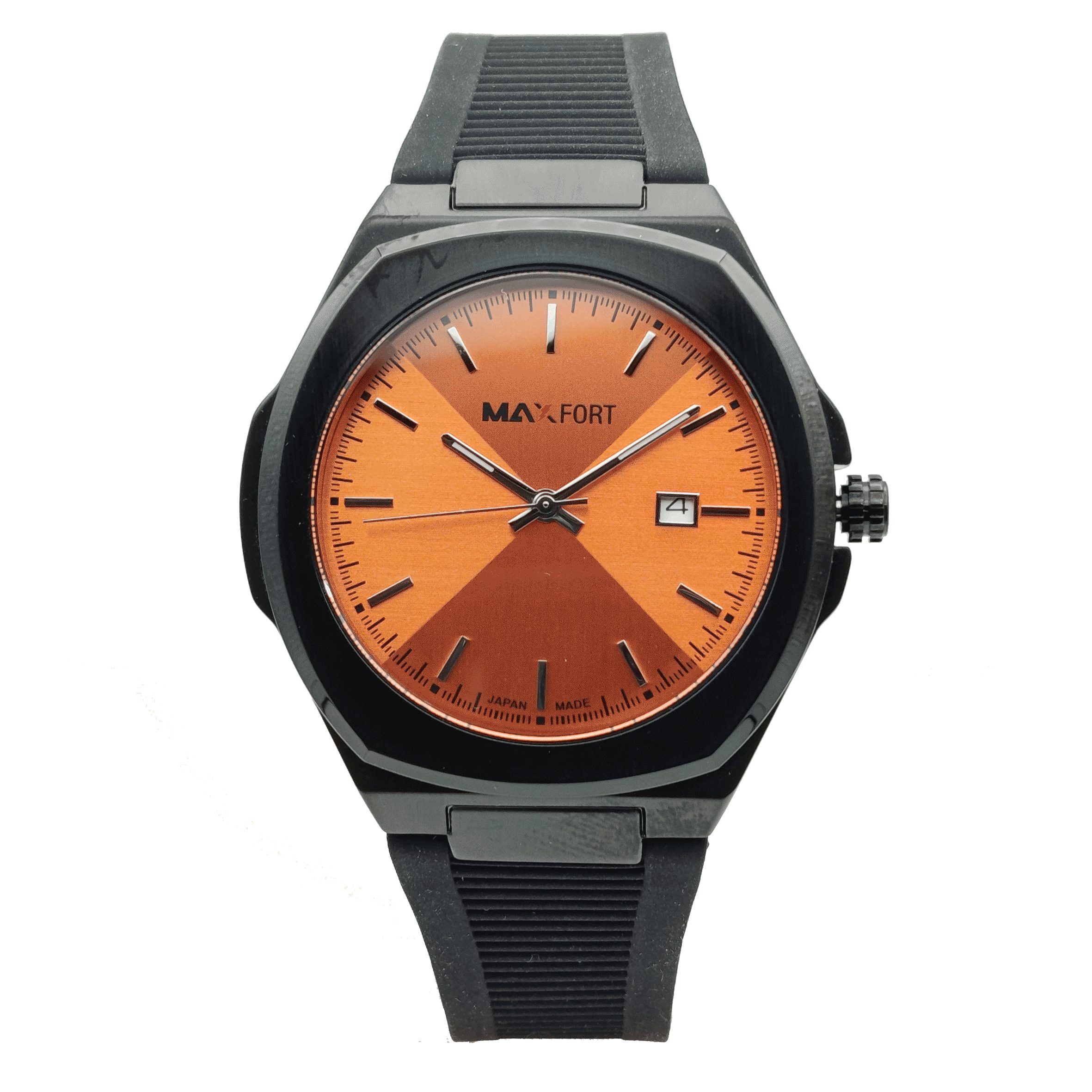 4 مچی اورجینال مردانه مکس فورت (MAXFORT) 9008G-11-0 مشکی/نارنجی - Image 1