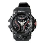ساعت مچی اورجینال مردانه دوزمانه مکس فورت MAXFORT  MX8075-3-0-MIN مشکی