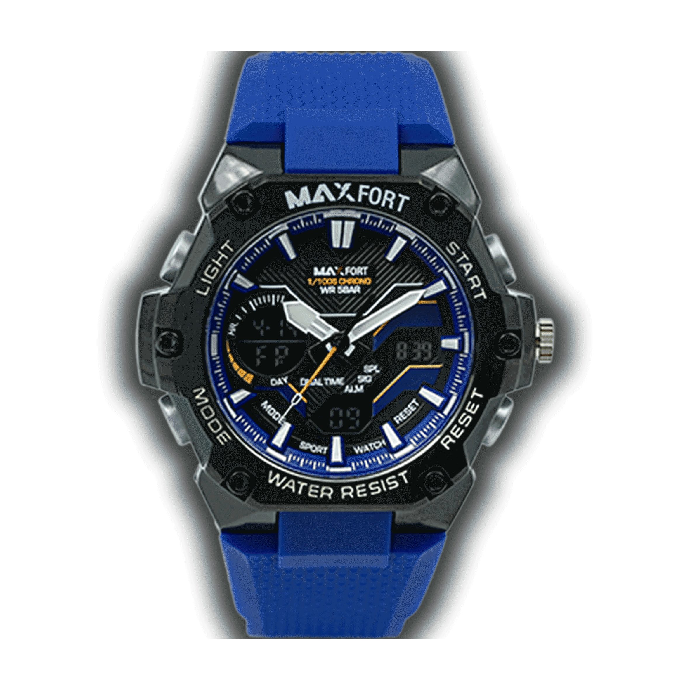 MX8101-0-0 ساعت مچی اورجینال مردانه دوزمانه مکس فورت MAXFORT MX8101-0-0 مشکی /آبی - Image 1