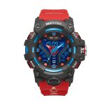 ساعت مچی اورجینال مردانه دوزمانه مکس فورت MAXFORT  MX8075-0-0-MIN قرمز / مشکی